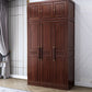 Contemporary Wardrobe Armoire Wood Wardrobe Closet with Doors and Drawers