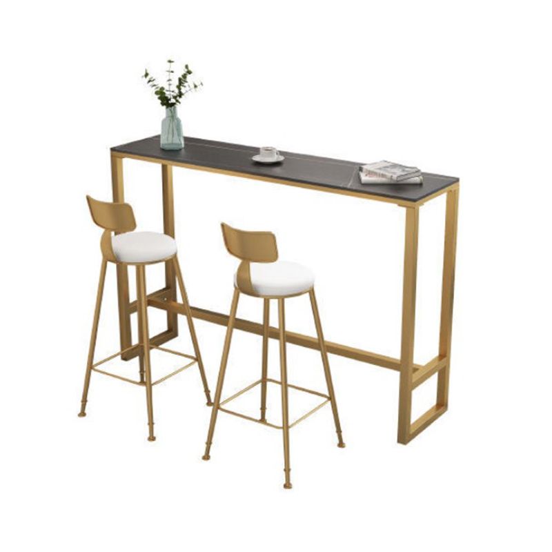 Modern Bar Table Stone Top 42-inch Height Pub Table for Dining Room Clearhalo 'Bar Furniture' 'Bar Tables' 'bar_tables' 'furn' 'furn_bar_tables' 'Furniture' 'furniture_bar_tables' 'Kitchen & Dining Furniture' 1200x1200_a5c423d4-3b4f-4238-90f6-df13d6184584