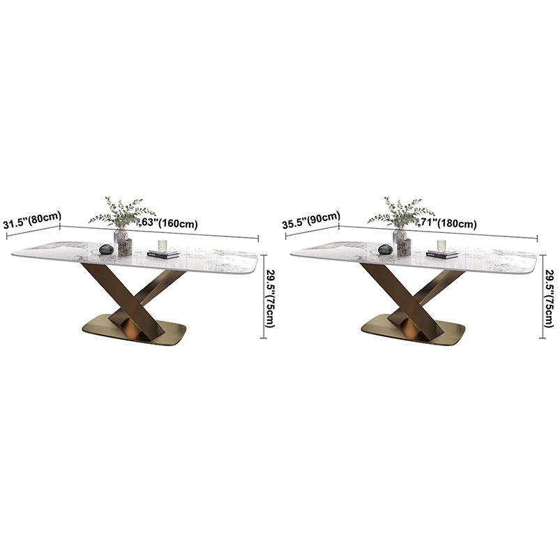 Stone Dining Table Traditional Luxury Dining Site Table with Stainless Steel Base Clearhalo ' dining_table' 'Dining Tables & Seating' 'Dining Tables' 'furn' 'furn_dining_table' 'Furniture' 'furniture_dining_table' 'Kitchen & Dining Furniture' 'kitchen&dining_furn' 'kitchen' 'kitchen_dining_table' 1200x1200_a5c449a2-a380-44cb-b696-707f76a78715