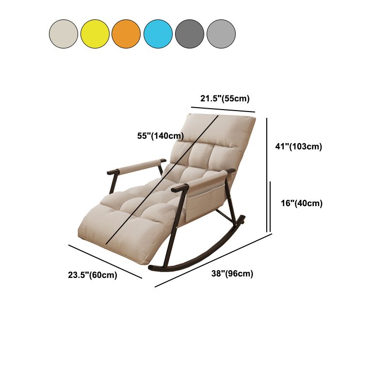 Contemporary Rocking Chair Wing Back Rocker Chair with Seat Cushion Clearhalo 'Chairs & Seating' 'furn' 'furn_rocking_chairs' 'Furniture' 'Living Room Furniture' 'Rocking Chairs' 'rocking_chairs' 1200x1200_a5c58d52-dc90-4096-8ee4-7d347f5d4f46