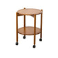 Modern Round Wood Side Table with 4 Legs and Storage for Living Room Clearhalo 'Coffee & Accent Tables' 'End & Side Tables' 'end_side_table' 'end_side_tables' 'furn' 'furn_end_side_tables' 'Furniture' 'furniture_end_side_table' 'Living Room Furniture' 1200x1200_a5c747f8-e635-4b06-b2ba-99d8c5f8531c