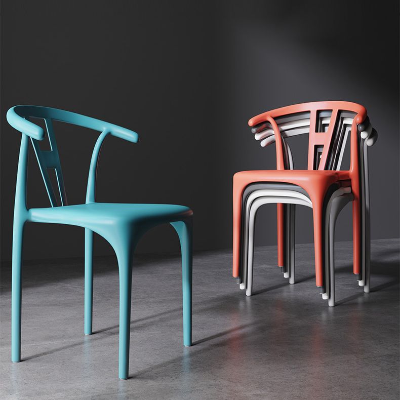 Modern Style Plastic Dining Chairs Dining Stackable Side Chair for Kitchen Clearhalo ' kitchen&dining_furn' 'Dining Chairs' 'Dining Tables & Seating' 'dining_chair' 'furn' 'furn_dining_chair' 'Furniture' 'furniture_dining_chair' 'Kitchen & Dining Furniture' 'kitchen' 1200x1200_a5c777fa-c080-45fc-8aa9-110d504dc130