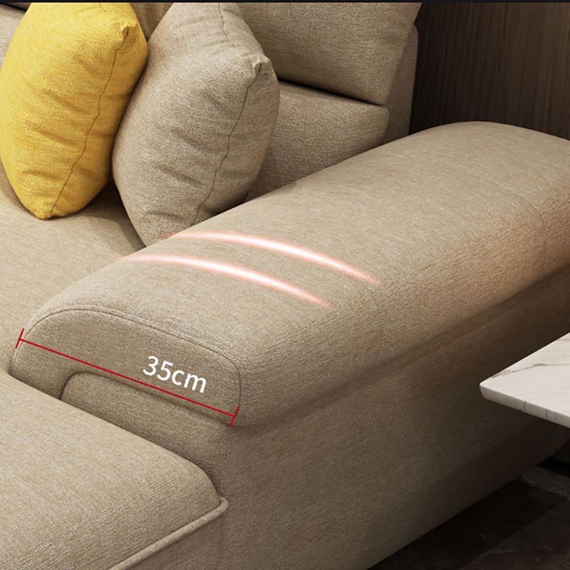 Nordic Stationary Living Room Recessed Arm Cushions Sofa Chaise Clearhalo 'furn' 'furn_sectionals' 'Furniture' 'Living Room Furniture' 'Sectionals' 1200x1200_a5c87e12-5bef-4af4-9cd2-8b3abce166b2