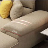 Nordic Stationary Living Room Recessed Arm Cushions Sofa Chaise Clearhalo 'furn' 'furn_sectionals' 'Furniture' 'Living Room Furniture' 'Sectionals' 1200x1200_a5c87e12-5bef-4af4-9cd2-8b3abce166b2