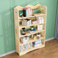 Open Back Standard Bookshelf Wooden Contemporary Bookcase with Shelves Clearhalo 'Bookcases' 'furn' 'furn_bookcases' 'Furniture' 'Office Furniture' 1200x1200_a5c8b9e9-c21b-441f-88e0-3b4eccdbe0f5