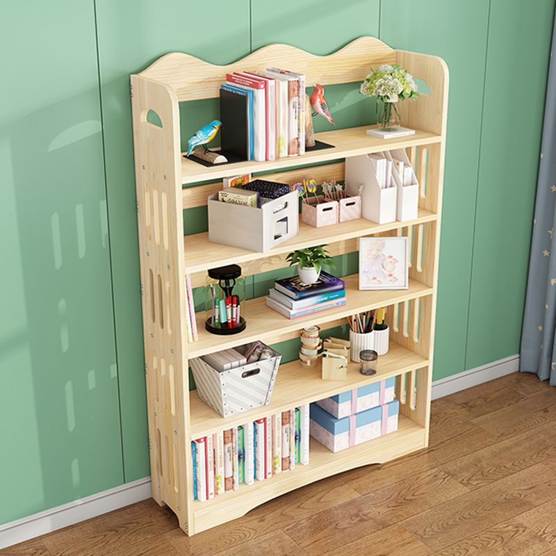 Open Back Standard Bookshelf Wooden Contemporary Bookcase with Shelves Clearhalo 'Bookcases' 'furn' 'furn_bookcases' 'Furniture' 'Office Furniture' 1200x1200_a5c8b9e9-c21b-441f-88e0-3b4eccdbe0f5