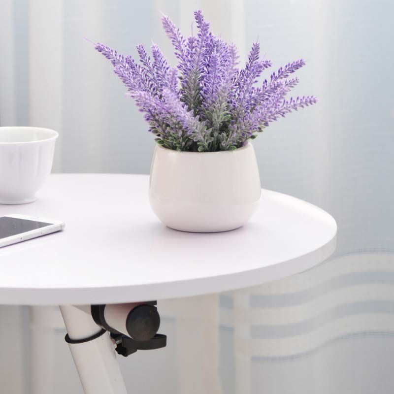 Mesa de altura lateral contemporánea mesa de deslizamiento redondo para sala de estar