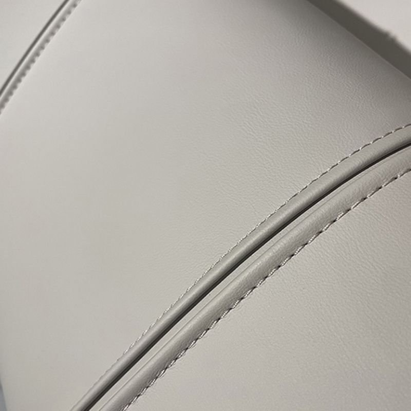 Divano sezionale in pelle autentica di metà secolo 24 "divano a braccio quadrato H con deposito