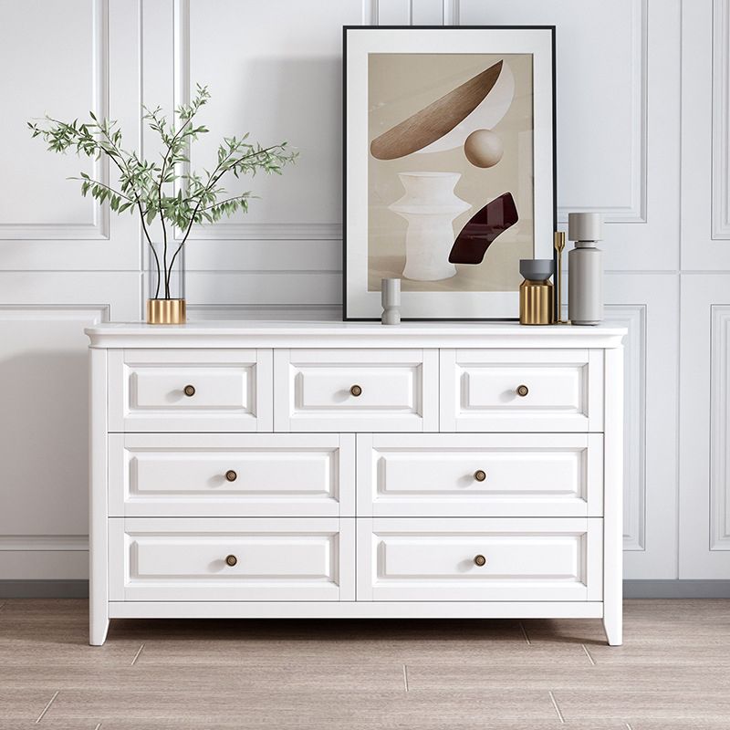 Modern Rectangle Side Cabinet Wood Knobs Cabinet with Drawer