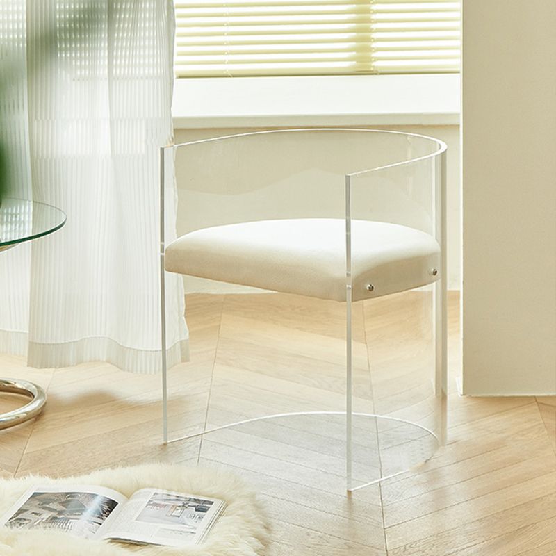 Modern Simple Arm stoel Plastic frame Dineerstoel voor woonkamer