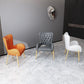 Nordic Style Metal Dining Chairs Upholstered Side Chair for Restaurant Use