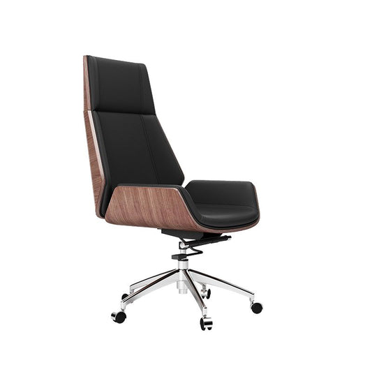Contemporary Wheels Swivel Chair Faux Leather High Back Chair Clearhalo 'furn' 'furn_office_chair' 'Furniture' 'Office Chairs' 'Office Furniture' 'office_chair' 1200x1200_a5d20f93-c6a1-421f-bdf8-8e743dfff36d
