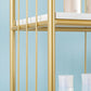 Glam Style Bookshelf Open Back Bookcase for Home Office Study Room with Casters Clearhalo 'Bookcases' 'furn' 'furn_bookcases' 'Furniture' 'furniture_bookcases' 'kitchen' 'kitchen_bookcases' 'Living Room Furniture' 'Office Furniture' 1200x1200_a5d27d00-f096-4386-a64b-366ba3e54f91