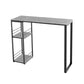 Industrial Stone Bar Dining Table Rectangle Bar Dining Table with Sled Base Clearhalo 'Bar Furniture' 'Bar Tables' 'bar_tables' 'furn' 'furn_bar_tables' 'Furniture' 'Kitchen & Dining Furniture' 1200x1200_a5d33f8d-6be7-462f-a636-47bfe2e57ed6