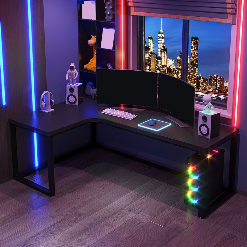 29,25 inch H Hedendaags kantoor Desk L-Shape Solid Wood Writing Desk