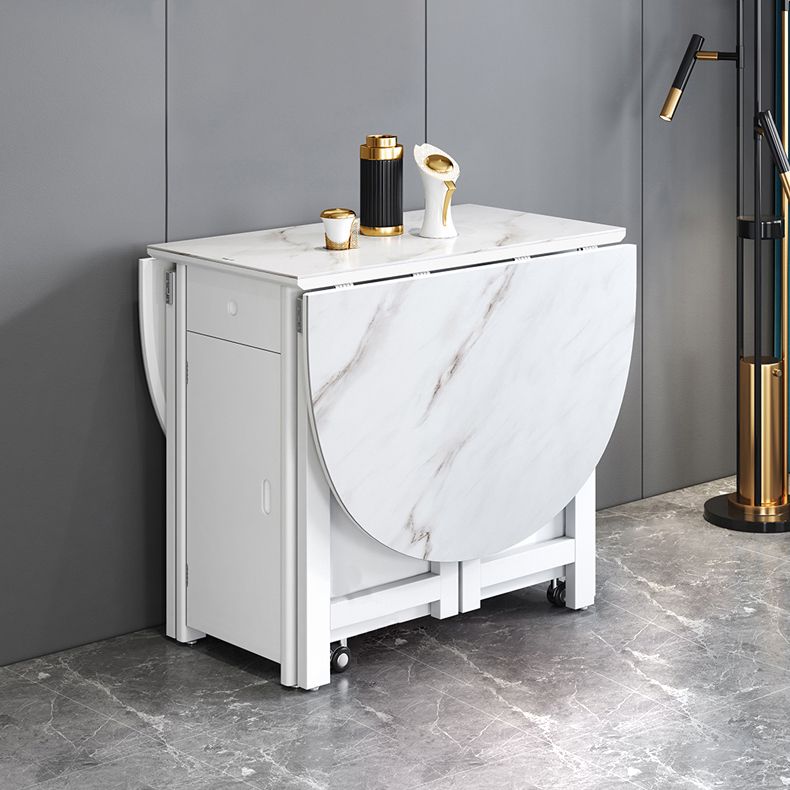 Contemporary Oval Dining Table White Dining Table with 4 Legs Clearhalo ' dining_table' 'Dining Tables & Seating' 'Dining Tables' 'furn' 'furn_dining_table' 'Furniture' 'furniture_dining_table' 'Kitchen & Dining Furniture' 'kitchen&dining_furn' 'kitchen' 'kitchen_dining_table' 1200x1200_a5d8a456-8410-4de4-b2e1-9fcef86242ba