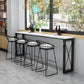 Glam Style Bar-height Table Metal Base Bistro Pub Table with Double Pedestal Clearhalo 'Bar Furniture' 'Bar Tables' 'bar_tables' 'furn' 'furn_bar_tables' 'Furniture' 'Kitchen & Dining Furniture' 1200x1200_a5d9f76b-6479-4bcd-8d2a-8a46a0eb9650