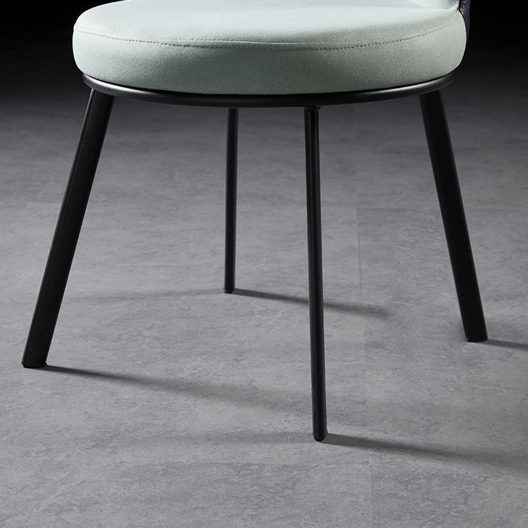 Sillas de comedor tapizadas de estilo industrial sólido sillón de comedor sin brazo