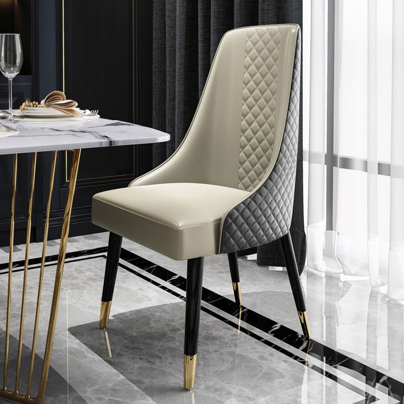 Contemporary Style Dining Chair Wooden Dining Armless Side Chair for Kitchen (Set of 2) Clearhalo ' kitchen&dining_furn' 'Dining Chairs' 'Dining Tables & Seating' 'dining_chair' 'furn' 'furn_dining_chair' 'Furniture' 'furniture_dining_chair' 'Kitchen & Dining Furniture' 'kitchen' 1200x1200_a5e17b2b-ae44-41b2-ba87-414b6756dc1c
