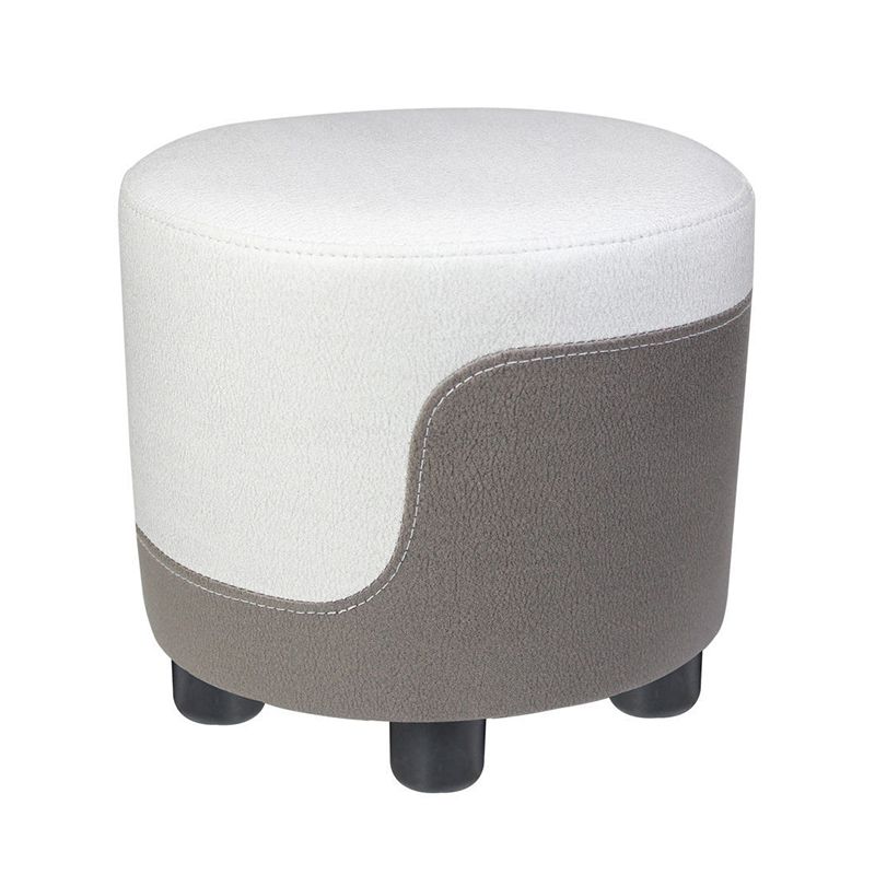 Popular Round Pouf Chair Contrast Color Cotton Water Resistant Footstool Ottoman Clearhalo 'furn' 'furn_ottomans_poufs' 'Furniture' 'Living Room Furniture' 'Ottomans & Poufs' 'ottomans_poufs' 1200x1200_a5e4fe4f-da46-47fc-9159-f704e8801da0