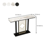 Tabla de acento de consola contemporánea Tabla de sofá de consola rectangular