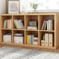 Contemporary Engineered Wood Bookshelf Closed Back Shelf Bookcase for Home
