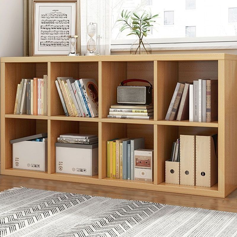 Contemporary Engineered Wood Bookshelf Closed Back Shelf Bookcase for Home