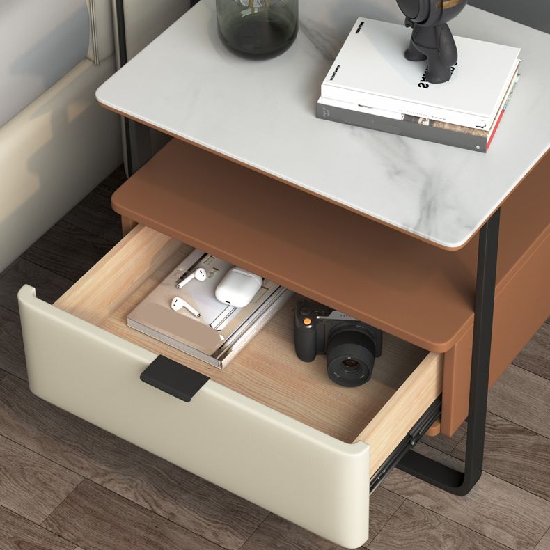 18,9 "tavolo da notte in pietra alta mobile in legno con cassetto