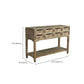 Commode traditionnelle en bois massif, commode de rangement pour chambre à coucher
