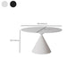 Contemporary Style Dining Round Table Sintered Stone Table with Metal Legs for Home Clearhalo 'Dining Tables & Seating' 'Dining Tables' 'dining_table' 'furn' 'furn_dining_table' 'Furniture' 'Kitchen & Dining Furniture' 1200x1200_a5e9d085-0aed-4a84-a2e4-0f5e60d17a0c