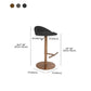 Adjustable Height Bar Stool Contemporary Dining Stool with Footrest