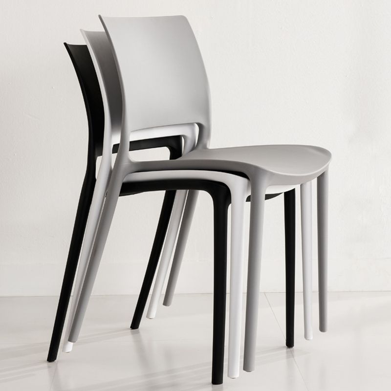 Contemporary Style Side Chair Open Back Plastic Dining Room Chair Clearhalo 'Dining Chairs' 'Dining Tables & Seating' 'dining_chair' 'furn' 'furn_dining_chair' 'Furniture' 'Kitchen & Dining Furniture' 1200x1200_a5e9e335-90d7-4e88-acc6-8ba2cc8f22cc