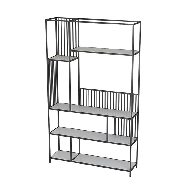 Nordic Metal Storage Bookshelf Rectangle Bookcase for Home Office Clearhalo 'Bookcases' 'furn' 'furn_bookcases' 'Furniture' 'Office Furniture' 1200x1200_a5ebb97b-1fa9-427c-b13c-5a2313322592