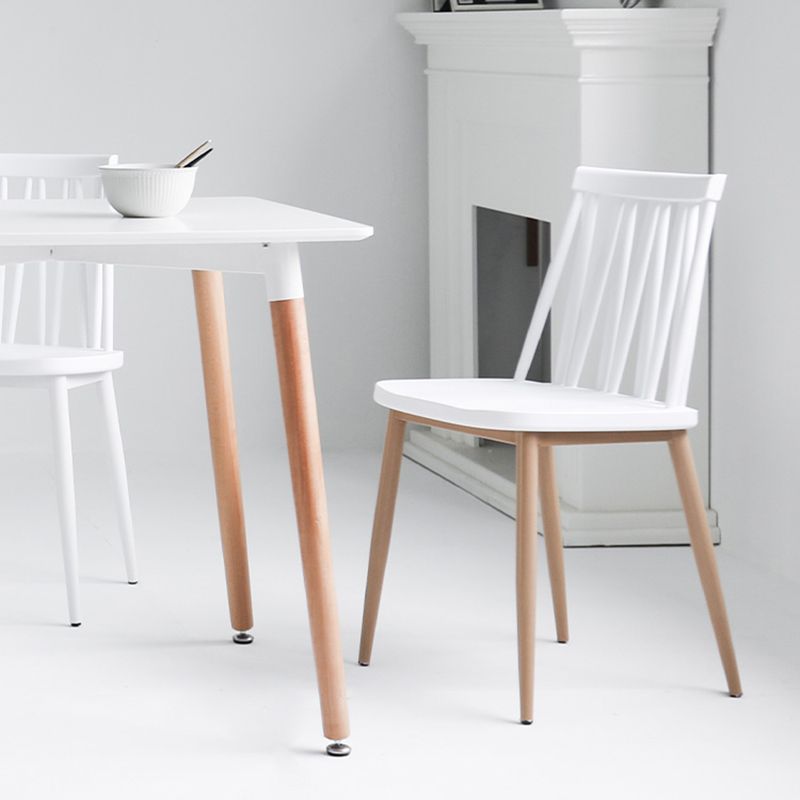 Contemporary Style Plastic Chair Dining Armless Chairs for Kitchen Clearhalo 'Dining Chairs' 'Dining Tables & Seating' 'dining_chair' 'furn' 'furn_dining_chair' 'Furniture' 'furniture_dining_chair' 'Kitchen & Dining Furniture' 1200x1200_a5edc3fa-e7e3-4b52-91b4-2d62e00900ef