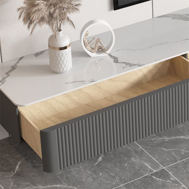 Console de télévision de stockage clos de Style de style moderne mural