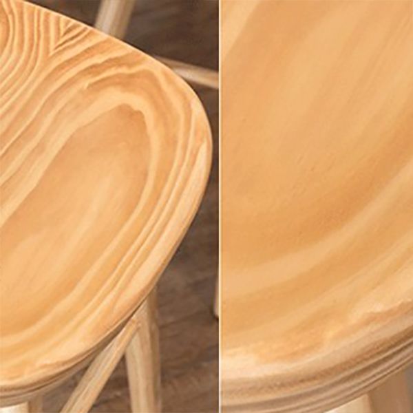 Modern Footrest Counter Chair Saddle Seat Solid Wood Bar Stool in Coffee Shop Clearhalo 'Bar Furniture' 'Bar Stools' 'bar_stools' 'furn' 'furn_bar_stools' 'Furniture' 'Kitchen & Dining Furniture' 1200x1200_a5f10efb-b67b-40c3-8876-c9502e2ab665