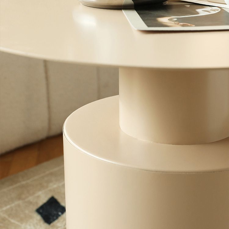 Round Iron Coffee Table Mid-Century Pedestal 2 Pieces Cocktail Table Set Clearhalo 'Coffee & Accent Tables' 'Coffee Tables' 'coffee_tables' 'furn' 'furn_coffee_tables' 'Furniture' 'Living Room Furniture' 1200x1200_a5f13344-30ff-4952-b6a2-e115a67355cb