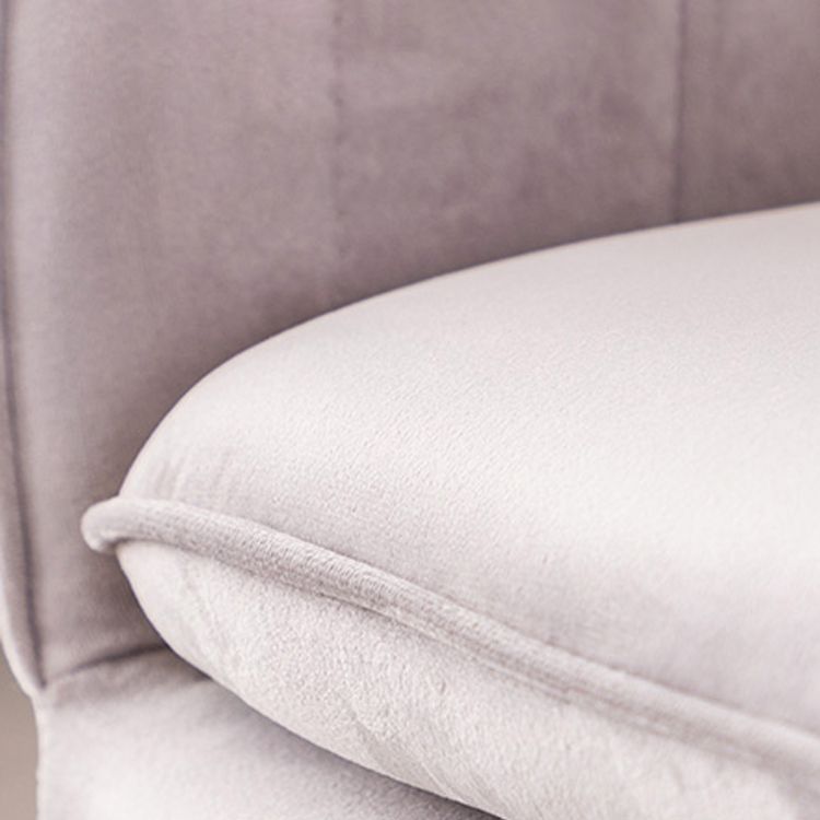 Nordic Glam Style Dining Chair Arm Side Chair with Metal Legs Clearhalo 'Dining Chairs' 'Dining Tables & Seating' 'dining_chair' 'Furniture' 'furniture_dining_chair' 'Kitchen & Dining Furniture' 1200x1200_a5f205c8-8157-4057-b715-3113a583ab14