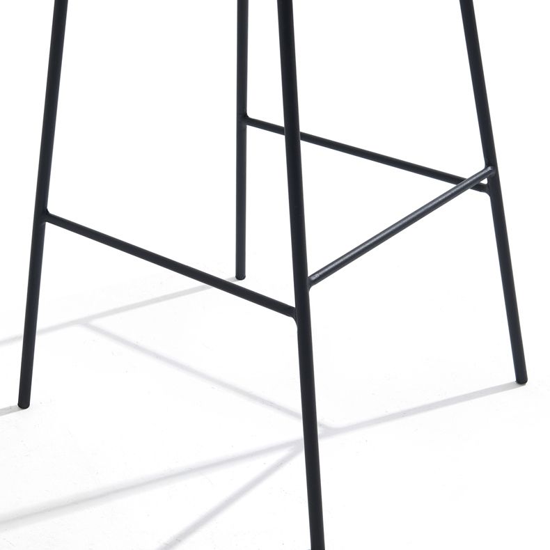 Contemporary Metal Leather Bar Stools Indoor Barstool with Iron Legs and Footrest Clearhalo 'Bar Furniture' 'Bar Stools' 'bar_stools' 'furn' 'furn_bar_stools' 'furniture_bar_stools' 'Kitchen & Dining Furniture' 'kitchen&dining_furn' 'kitchen' 'kitchen_furn' Furniture' 1200x1200_a5f288ff-f3a4-4a4b-a2d5-96b110e42e54