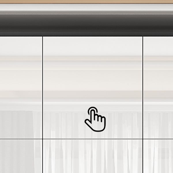 Zeitgenössischer Stil Holzgarderobe weißer Farbschrankschrank mit 1 Schublade