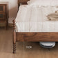 Solid Wood Headboard Poster Bed Walnut Bed Frame with Custom Legs Clearhalo 'Bedroom Furniture' 'Beds' 'furn' 'furn_beds' 'Furniture' 1200x1200_a5f3ac03-65a1-44ca-92d7-b237c653636f