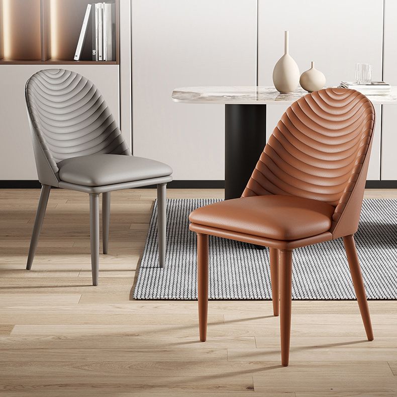 Modern Contemporary Dining Room Side Chairs Metal Parsons Chair Clearhalo ' kitchen&dining_furn' 'Dining Chairs' 'Dining Tables & Seating' 'dining_chair' 'furn' 'furn_dining_chair' 'Furniture' 'furniture_dining_chair' 'Kitchen & Dining Furniture' 'kitchen' 1200x1200_a5f5367b-fa08-496b-98d2-c54a948c06a9