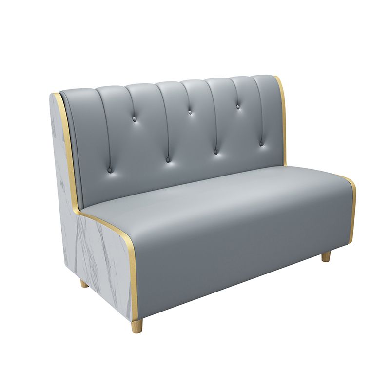 47.27"D x 25.59"W x 33.46"H Contemporary Glam 2-seat Sofa for Restaurant Clearhalo 'furn' 'furn_sofas' 'Furniture' 'furniture_sofas' 'kitchen' 'kitchen_sofas' 'Living Room Furniture' 'Sofa' 'sofas' 1200x1200_a5f7cad3-5b49-4ddf-b050-d9ebdce2152f