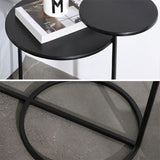 Zeitgenössischer Metall am Nachttisch am Nachttisch