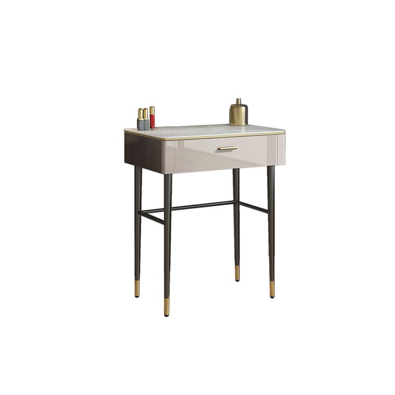 Modern Slate Top Vanity Makeup Table Set Grey Makeup Vanity Desk Table