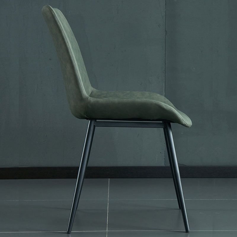 Industrial Style Leather Dining Chairs Solid Back Arm Dining Chairs for Kitchen (Set of 2) Clearhalo ' kitchen&dining_furn' 'Dining Chairs' 'Dining Tables & Seating' 'dining_chair' 'furn' 'furn_dining_chair' 'Furniture' 'furniture_dining_chair' 'Kitchen & Dining Furniture' 'kitchen' 1200x1200_a5fc411e-dfa5-4df4-a075-edeba078c15e