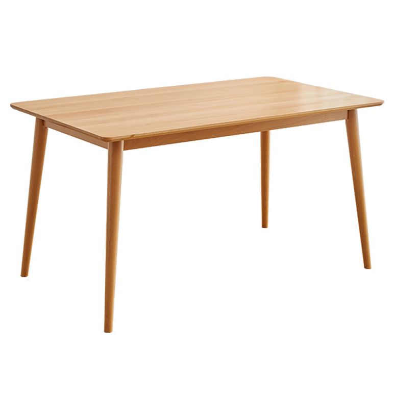 Modern Solid Wood Kitchen Dining Table Standard Rectangle Shape Dining Table with 4 Legs Base Clearhalo ' dining_table' 'Dining Tables & Seating' 'Dining Tables' 'furn' 'furn_dining_table' 'Furniture' 'furniture_dining_table' 'Kitchen & Dining Furniture' 'kitchen&dining_furn' 'kitchen' 'kitchen_dining_table' 1200x1200_a5fdfa09-23cb-4c3e-9f4d-1680488c19b0