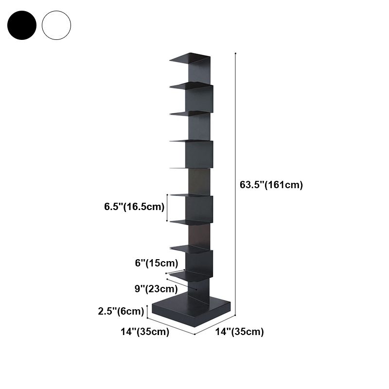 Closed Back Bookshelf Contemporary Style Vertical Bookcase for Home Office Clearhalo 'Bookcases' 'furn' 'furn_bookcases' 'Furniture' 'furniture_bookcases' 'kitchen' 'kitchen_bookcases' 'Living Room Furniture' 'Office Furniture' 1200x1200_a5fdfbe5-5367-4514-8b24-08d769b4494c