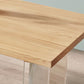 Pine Wood Top Dining Table Modern Solid Wood Table with Sled Base