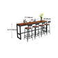 Contemporary Rectangle Bar Dining Table Wood Bar Height Table 42-Inch Top Clearhalo 'Bar Furniture' 'Bar Tables' 'bar_tables' 'furn' 'furn_bar_tables' 'Furniture' 'furniture_bar_tables' 'Kitchen & Dining Furniture' 'kitchen&dining_furn' 'kitchen' 1200x1200_a5fea69c-d291-4703-b0eb-956c7fa407be